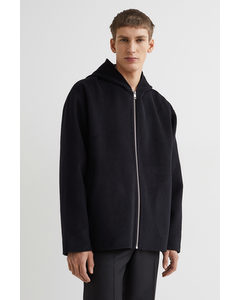 Wool-blend Jacket Black