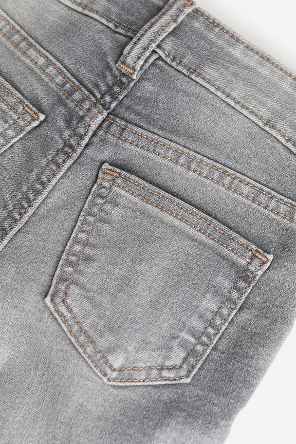 H&M Skinny Fit Lined Jeans Grijs