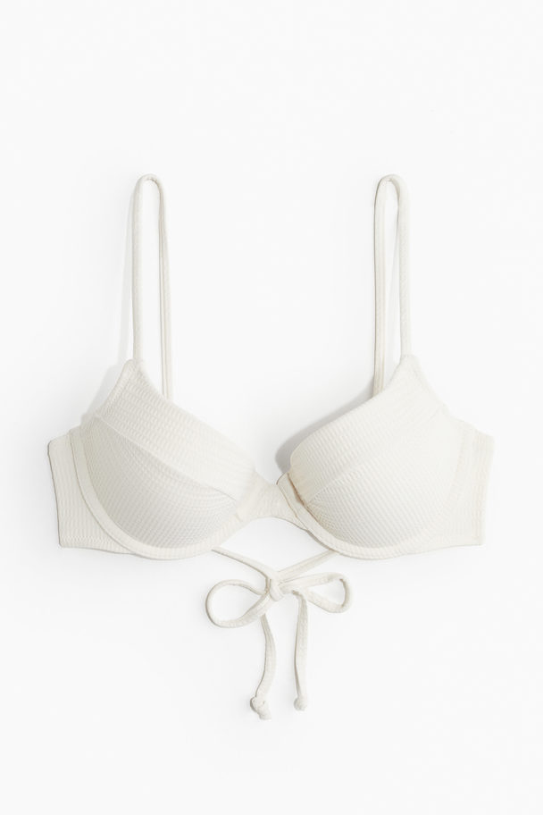 H&M Push-up Bikinitop Wit