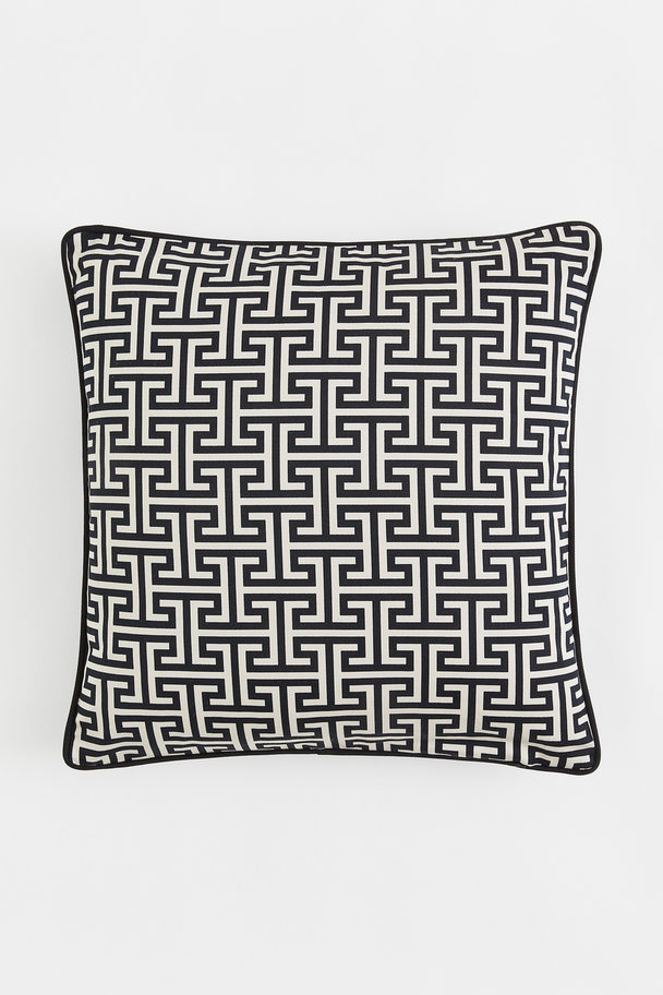 H&M HOME Patterned Cotton Cushion Cover Cream/patterned