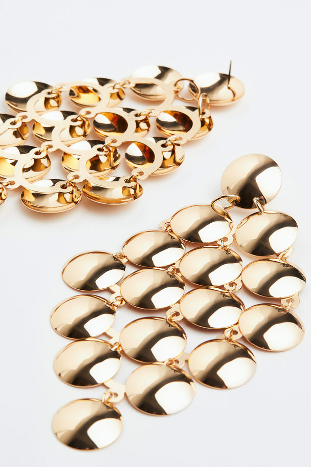 H&M Large Earrings Gold-coloured