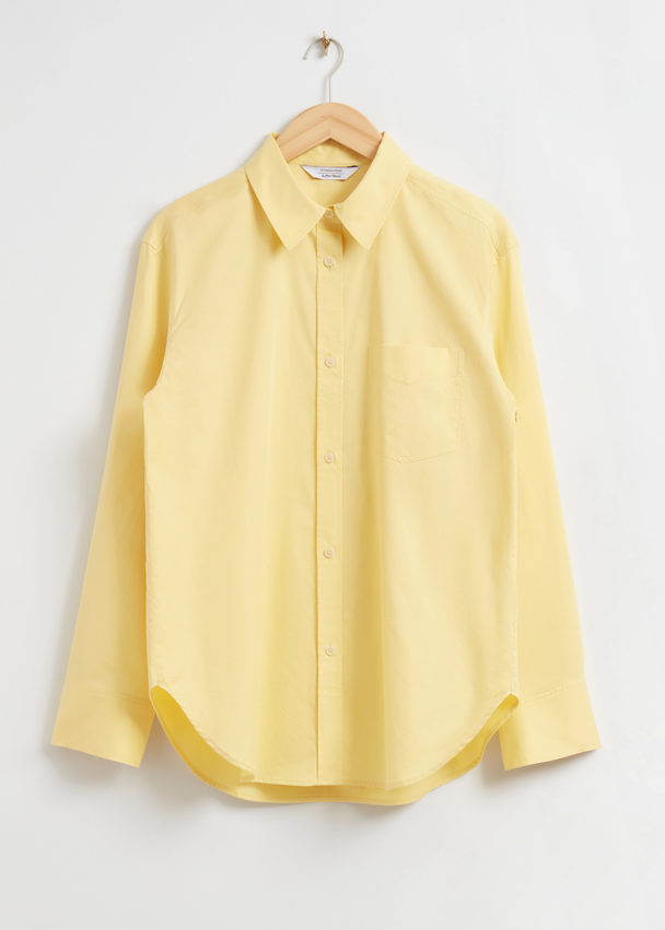 & Other Stories Relaxed Fit Shirt Light Yellow