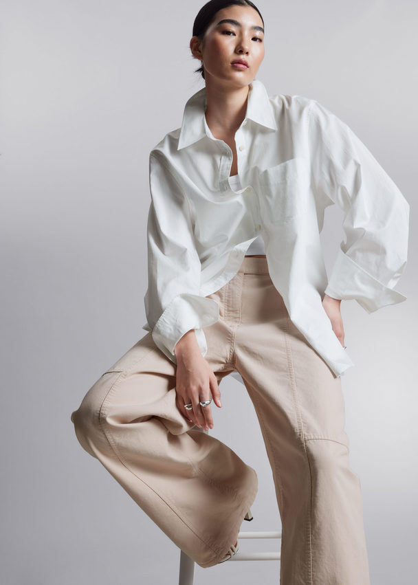 & Other Stories Relaxed Fit Shirt White