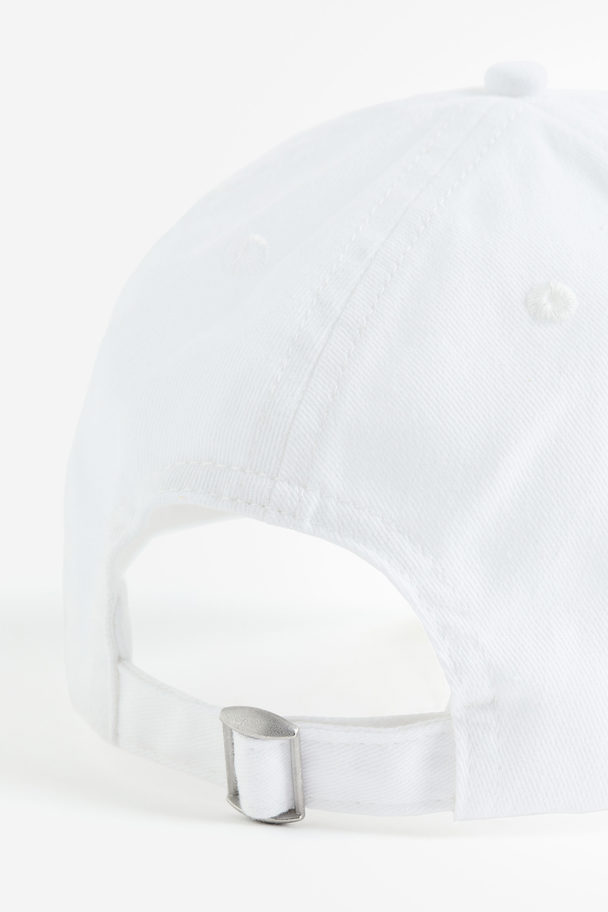 H&M Cotton Twill Cap White