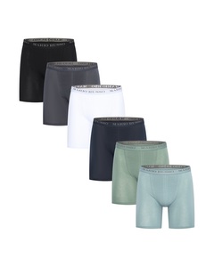 Mario Russo 6-Pack long fit Boxers Mehrfarben