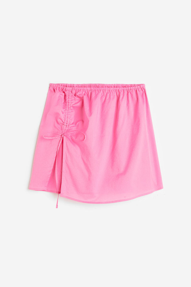 H&M Drawstring-detail Beach Skirt Pink