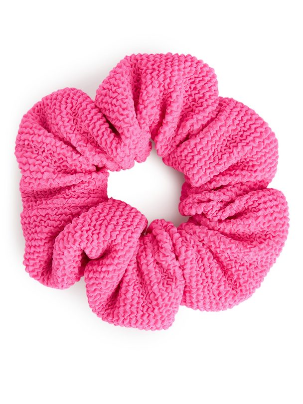 ARKET Crinkle Scrunchie Pink