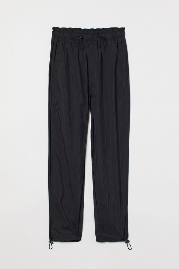 H&M Drawstring Trousers Black