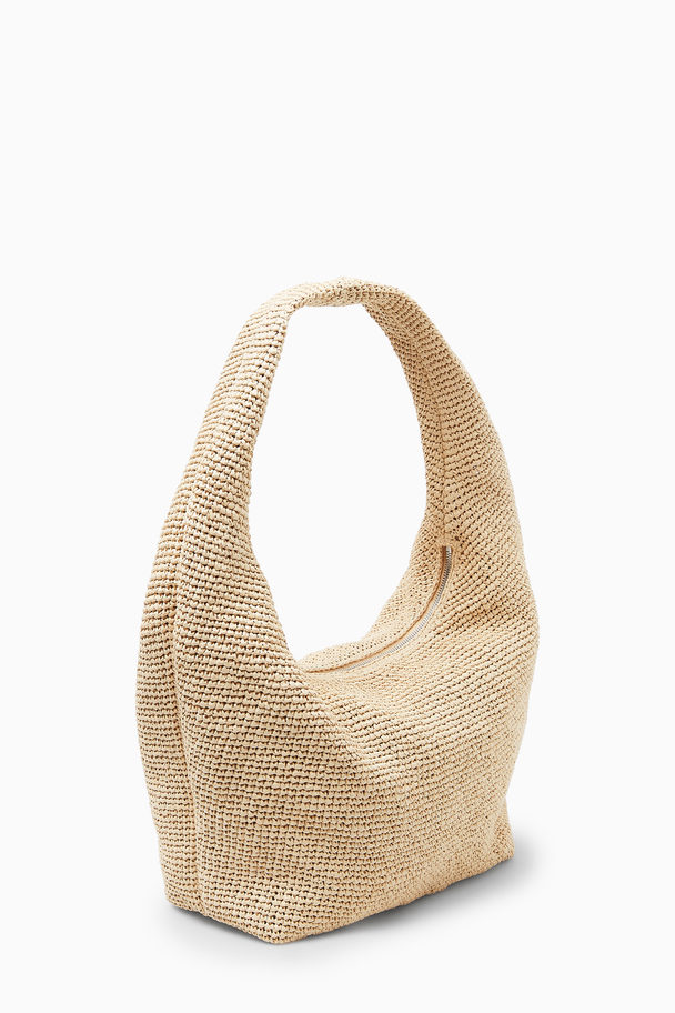 COS Mini Sling Bag - Raffia Beige