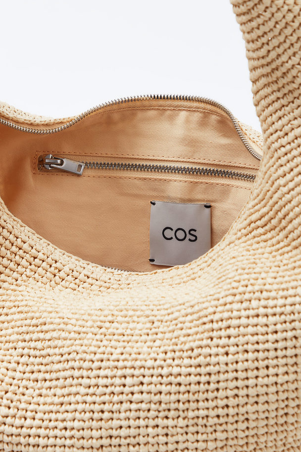 COS Mini Sling Bag - Raffia Beige