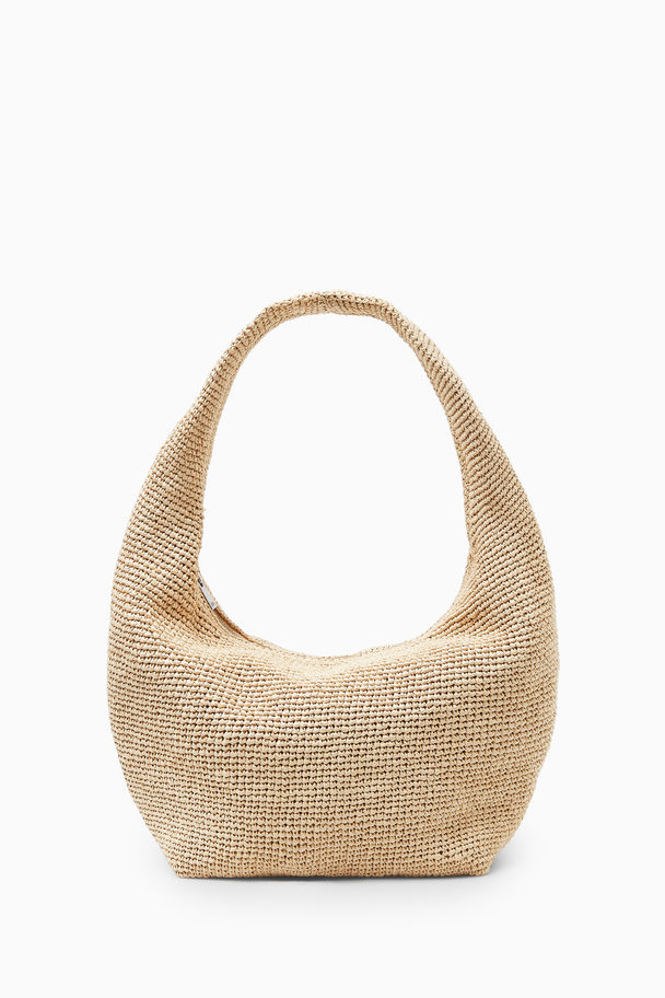 COS Mini Sling Bag - Raffia Beige