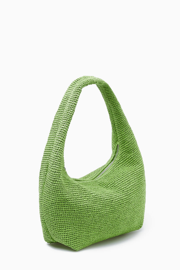 COS Mini Sling Bag - Raffia Green