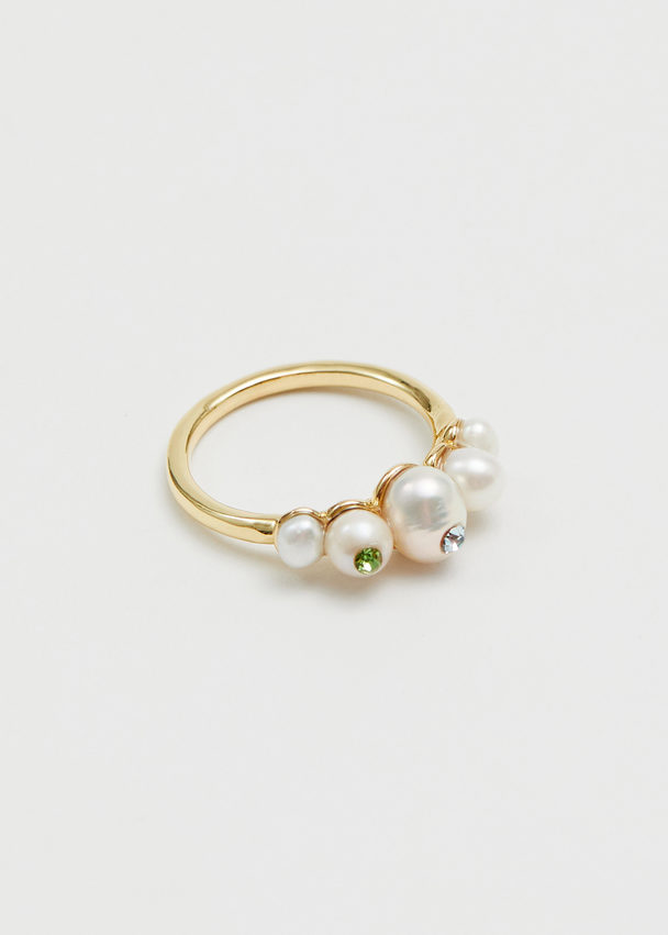 & Other Stories Fresh Water Pearl Ring Gold/pearl