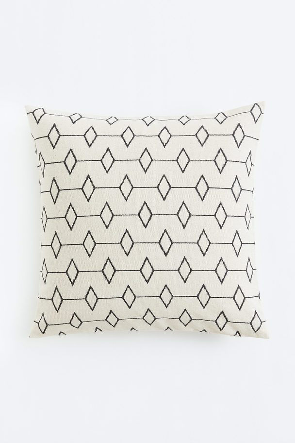 H&M HOME Patterned Cushion Cover Light Beige/patterned