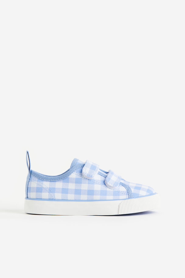 H&M Trainers Light Blue/checked