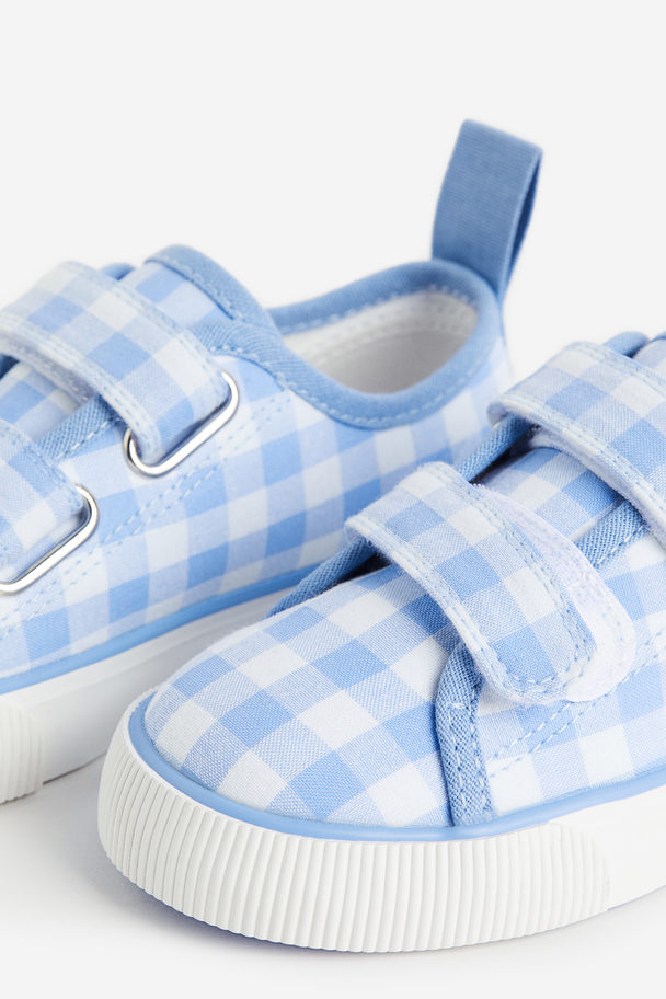 H&M Trainers Light Blue/checked