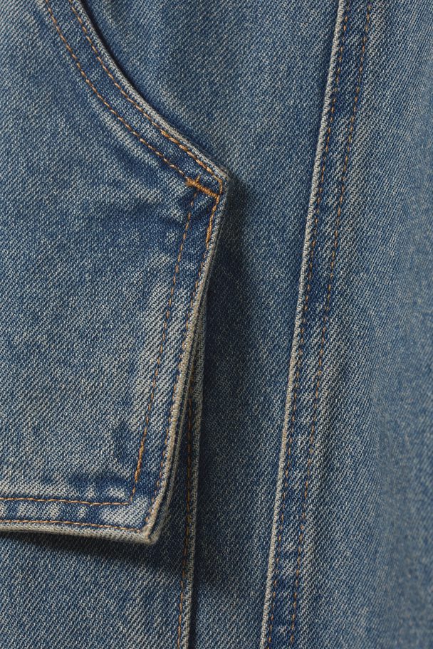 Weekday Lockere Cargo-Jeans Mason mit niedrigem Bund Lapisblau