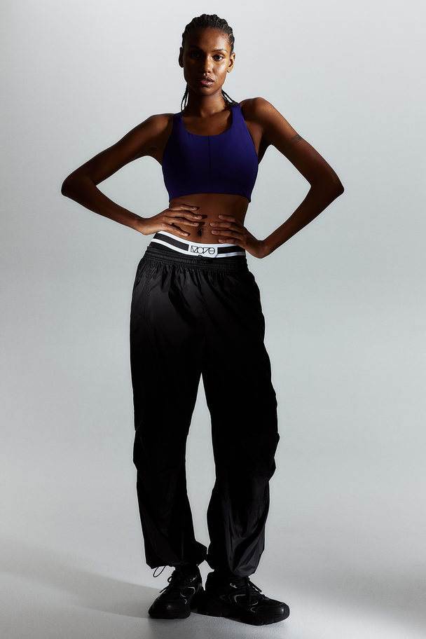 H&M Drymove™ High Support Sports Bra Dark Blue