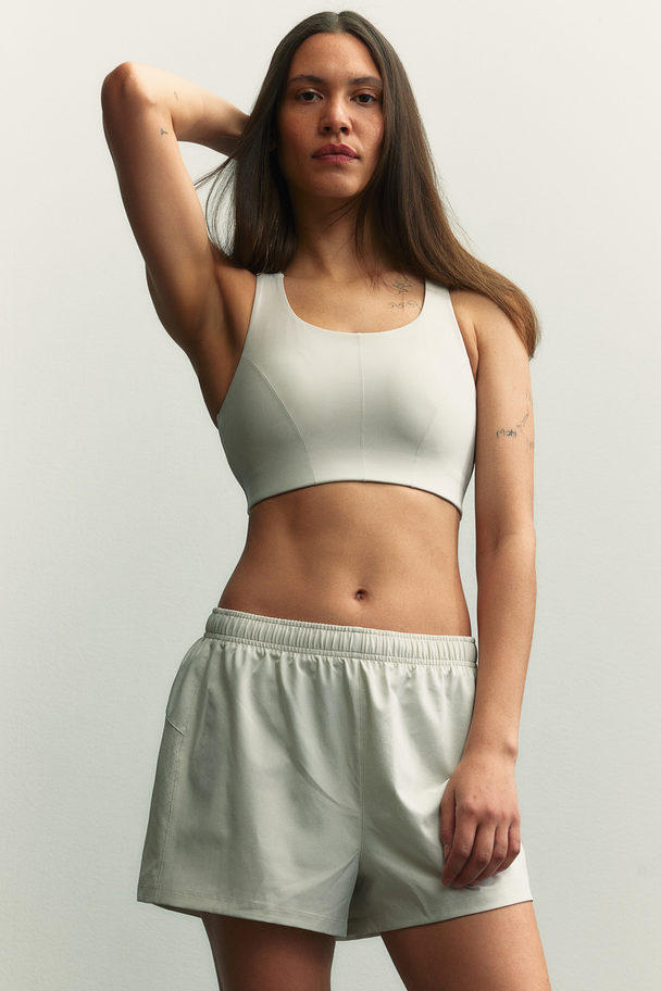 H&M Drymove™ High Support Sports Bra Light Beige