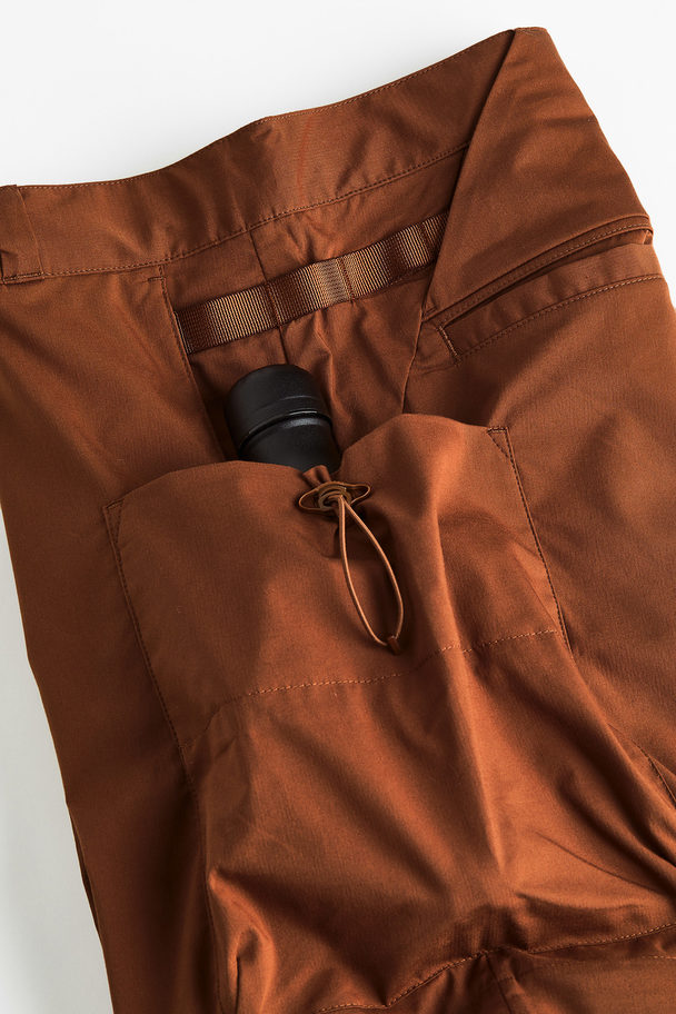 H&M Water-repellent Zip-off Hiking Trousers Brown