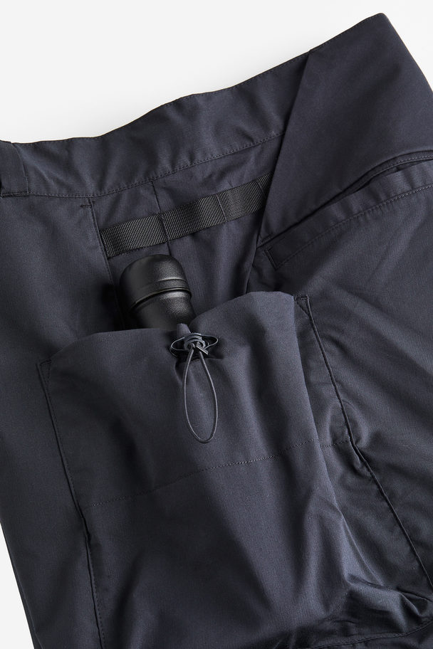 H&M Water-repellent Zip-off Hiking Trousers Black