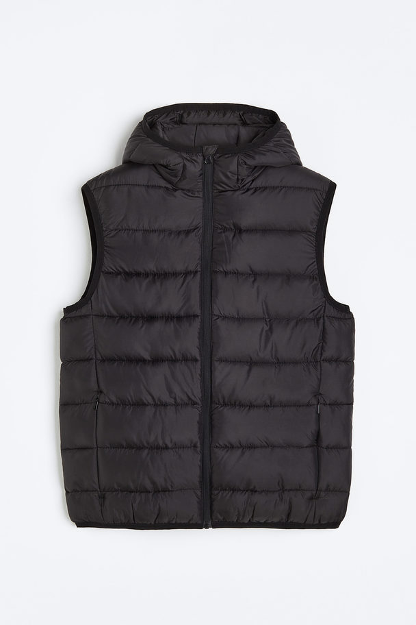 H&M Padded Lightweight Gilet Black