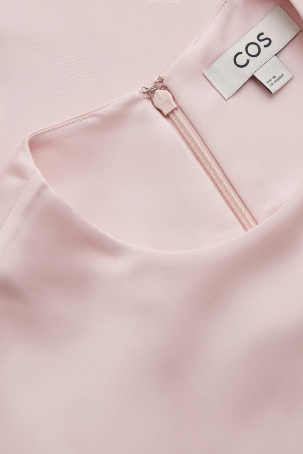 COS Longline T-shirt Dress Light Pink