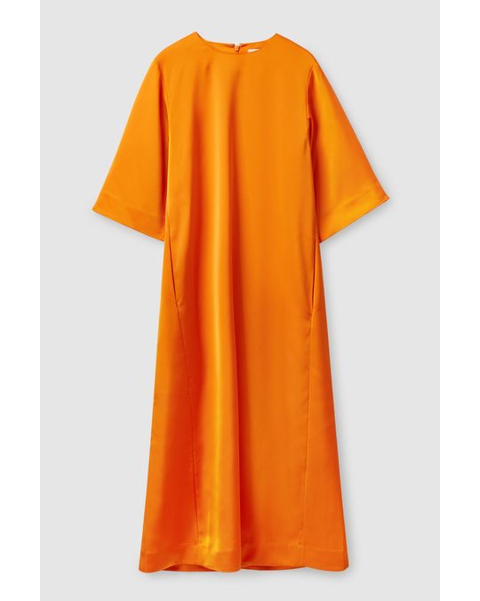 COS Longline T-shirt Dress Orange