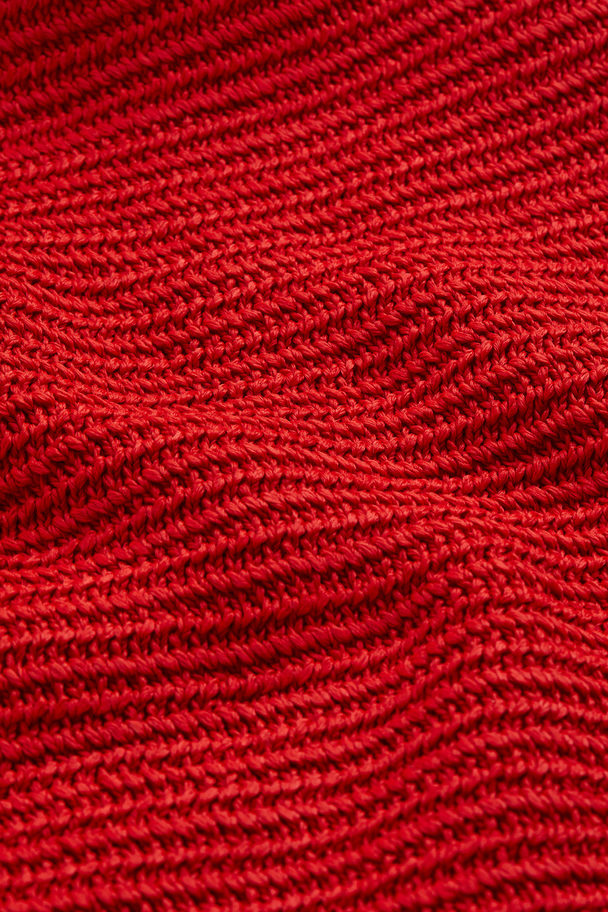 H&M Knitted Skirt Red