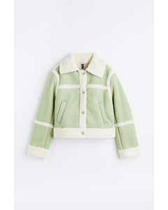 Teddy-lined Jacket Light Green