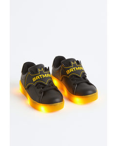 Blinkende Sneaker Schwarz/Batman