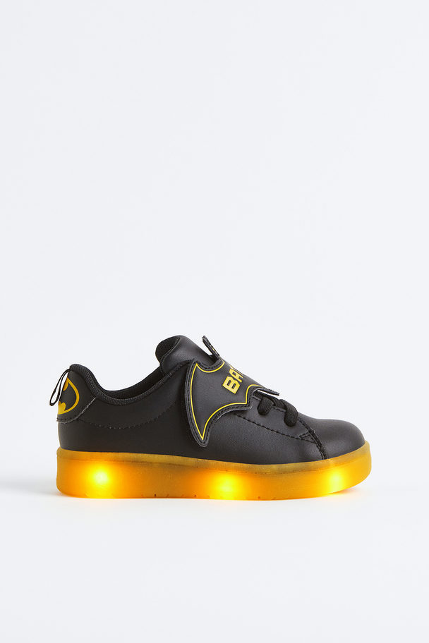 H&M Blinkende Sneaker Schwarz/Batman