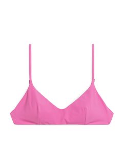 Tie-back Bikini Top Pink
