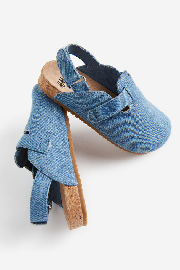H&M Denim Sandals Denim Blue