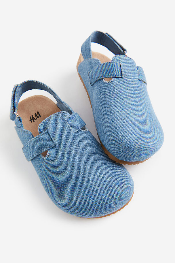 H&M Sandaler I Denim Denimblå