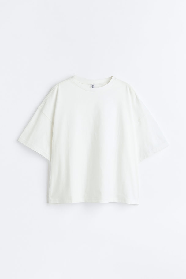 H&M Oversized T-Shirt Weiß