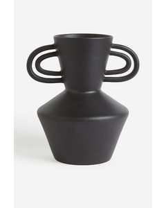 Large Terracotta Vase Dark Grey