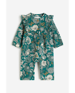 Sweatshirt All-in-one Suit Turquoise/floral