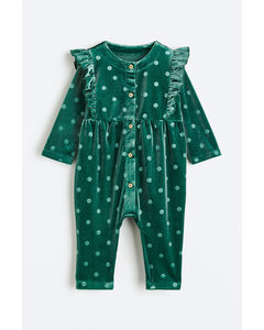 Sweatshirt All-in-one Suit Dark Green/spotted