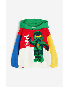 Printed Hoodie Bright Green/lego Ninjago