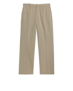 Tailored Wide-fit Trousers Mole