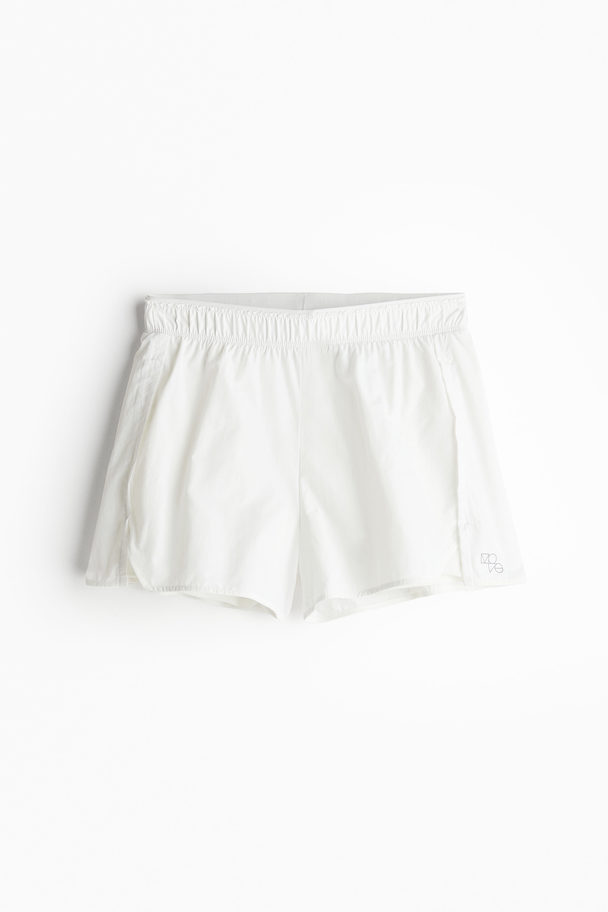 H&M DryMove™ Laufshorts Weiß