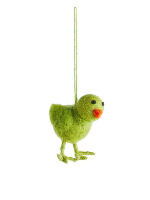 ARKET Felt So Good Chick Hanging Ornament Bright Green