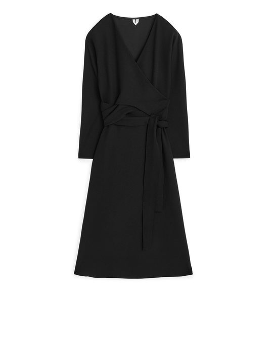 Arket Knotted Jersey Dress Black