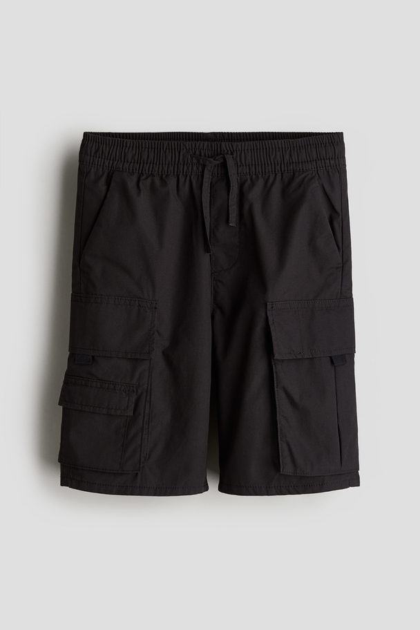 H&M Cargoshorts Schwarz