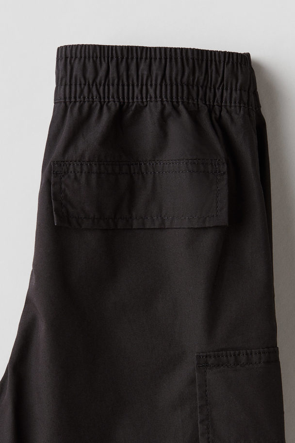 H&M Cargoshorts Schwarz