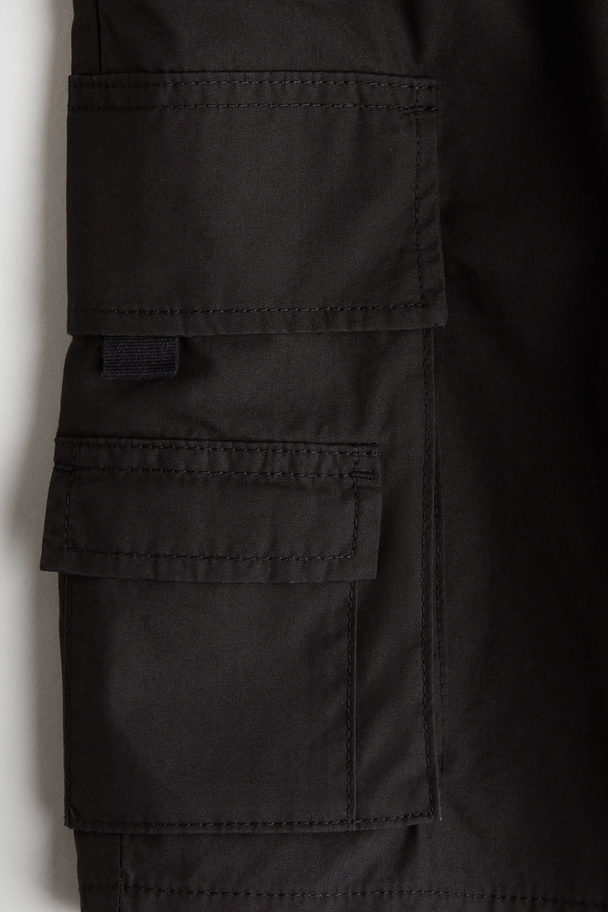 H&M Cargoshorts Schwarz