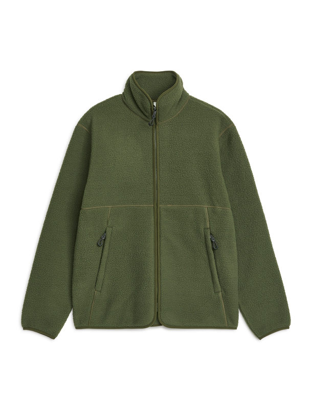 ARKET Active Fleece Jacket Green