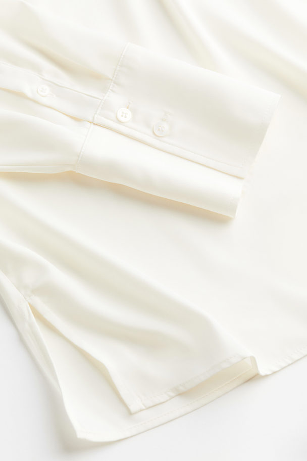 H&M Tie-detail Blouse White