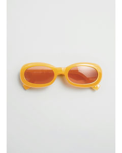 Le Specs Outta Trash Sunglasses Mustard